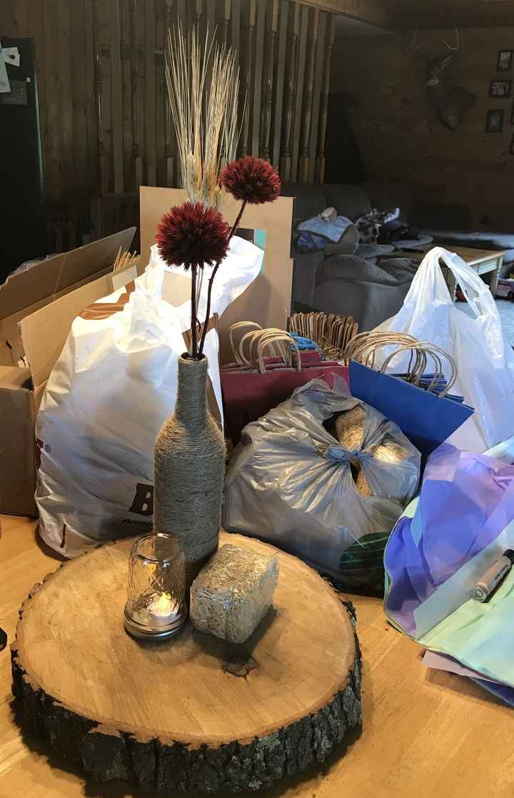 Wine Bottle Centerpieces