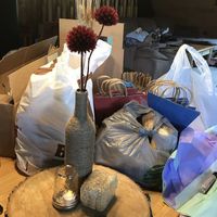 Wine Bottle Centerpieces