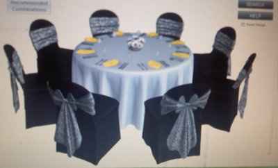 Update on centerpieces & linens