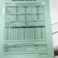 Here's the price list for Publix