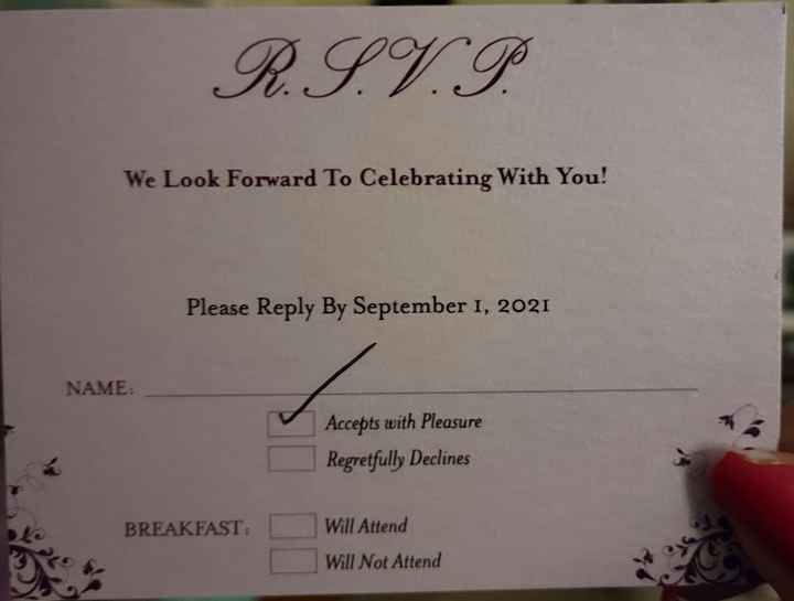 Number Your Rsvp's - 1