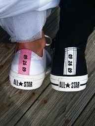 Our custom made wedding Converse