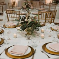 Gauze Runners on Round Tables - 1