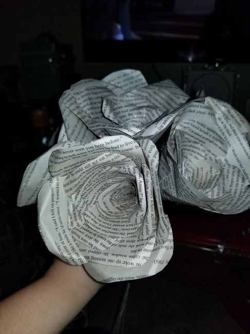 Starting making the "flowers" for my centerpieces! - 2