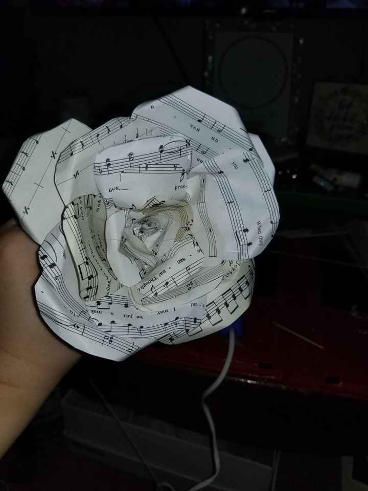 Starting making the "flowers" for my centerpieces! - 1