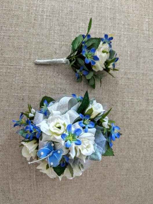 Ring bearer boutonniere & flower girl corsage