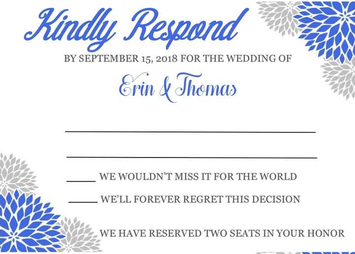 rsvp wording - 1