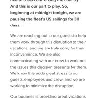 Cruise Lines Voluntarily Suspend Operations For 30 Days - 1