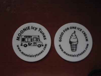 how to hand out ice cream tokens
