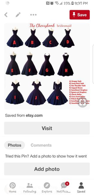 What was the first wedding pin you saved on Pinterest? - 1