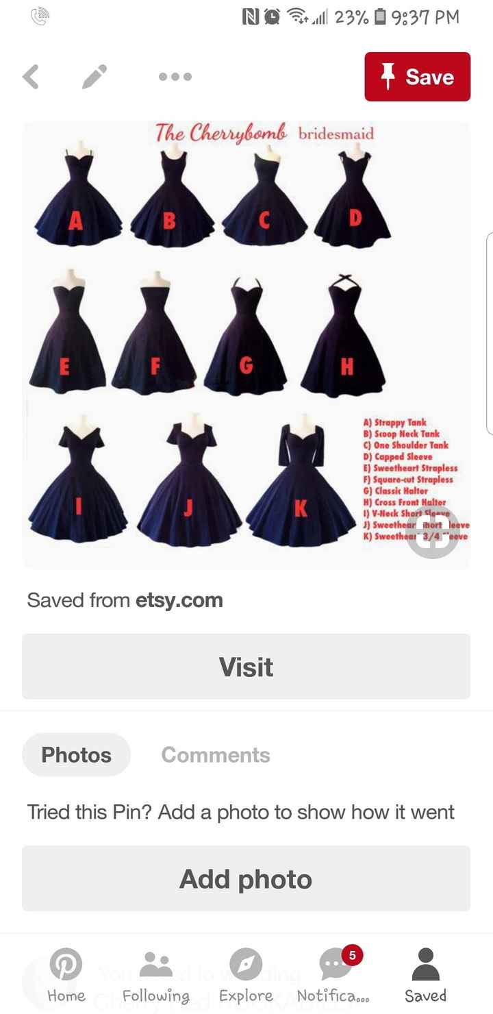 What was the first wedding pin you saved on Pinterest? - 1