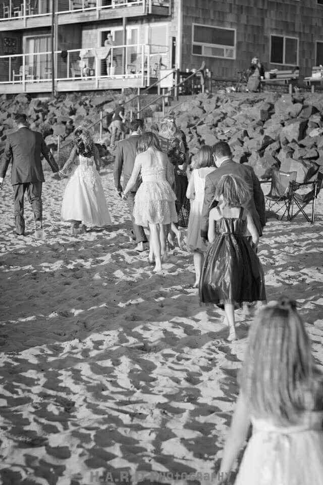 Oregon beach wedding