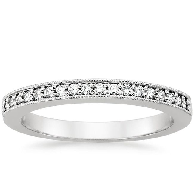 Wedding band for oval engagement ring 5