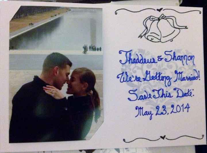DIY SAVE THE DATES/ PLEASE POST PICS