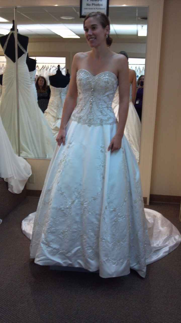 Well..here goes nothing...I said yes to the dress.