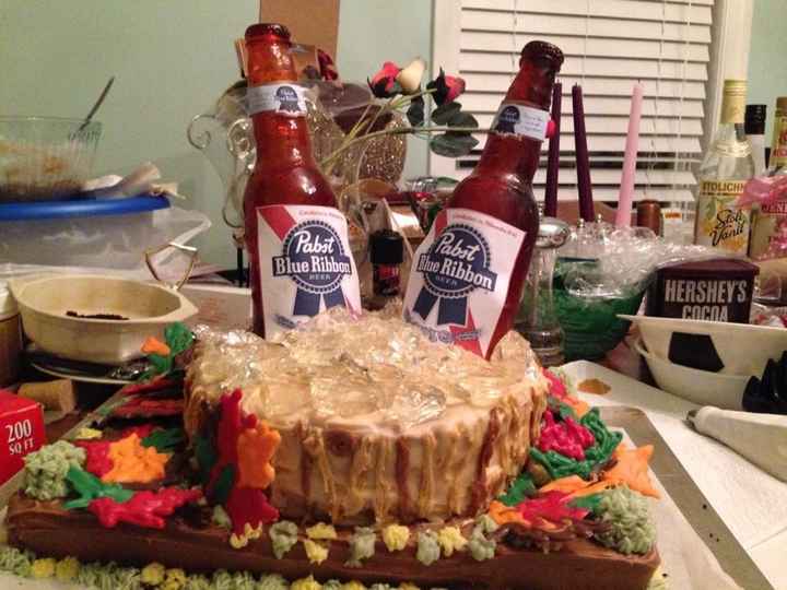 groom's cake trial run!