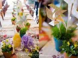simple pinwheel centerpieces
