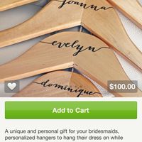 Bridal party hangers??