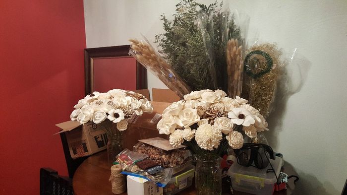 Sola flower bouquet - diy greenery Question 3