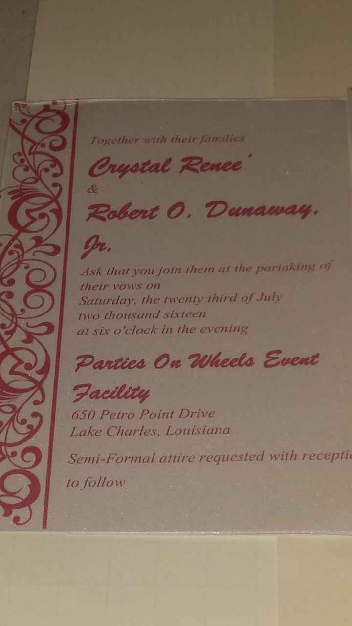 My invitation