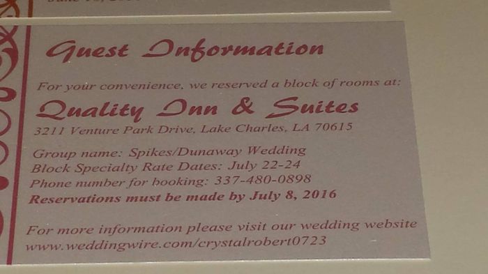 My invitation