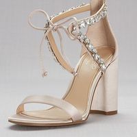 Crystal Embellished Ankle Tie