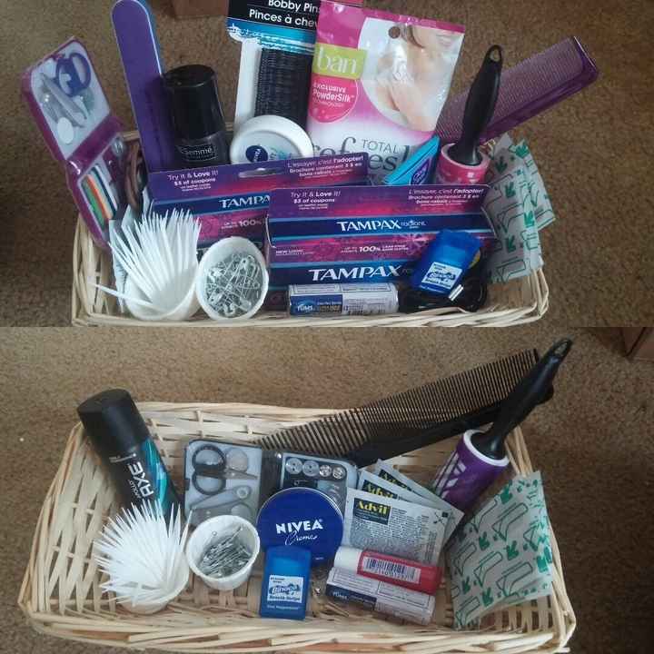 Did you do bathroom baskets?