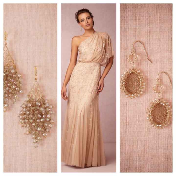 Picked my 2nd Celebration Dress, Now I Want Earring Opinions!