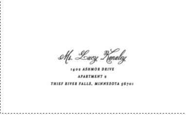 Invitation Addressing: Handwritten v. Printed