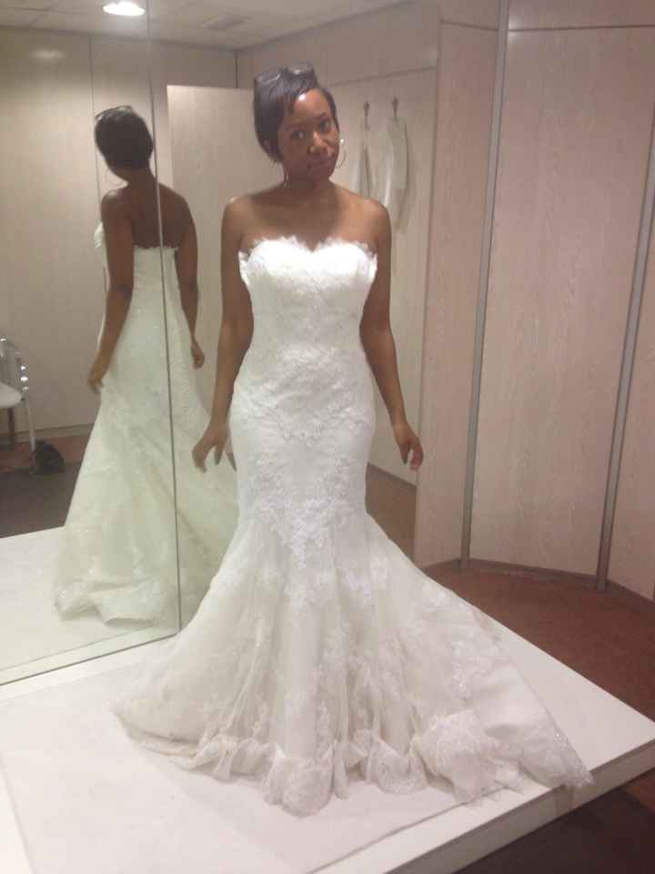 Some good news...first dress fitting went pretty well!