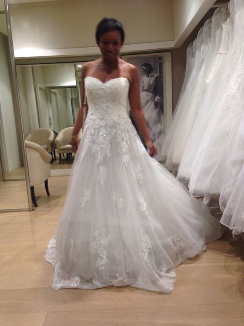 The first wedding dress you ever tried on...
