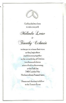 DIY Wedding Invitation PIC