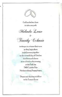 DIY Wedding Invitation PIC