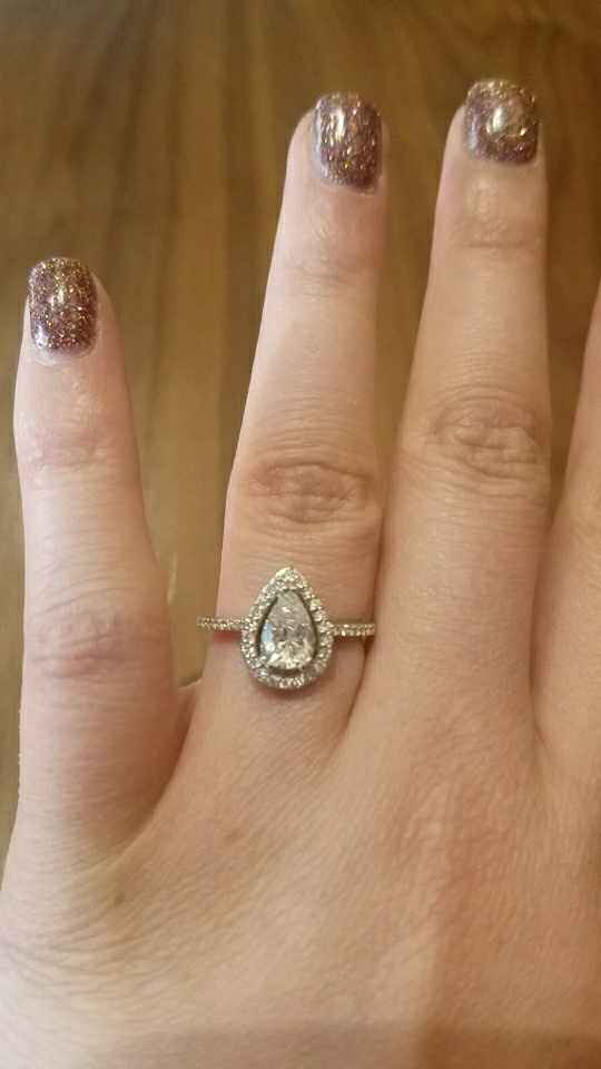 Pear/tear drop shaped rings - 1