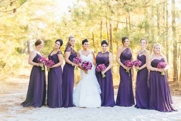 bridesmaids: matching vs non matching