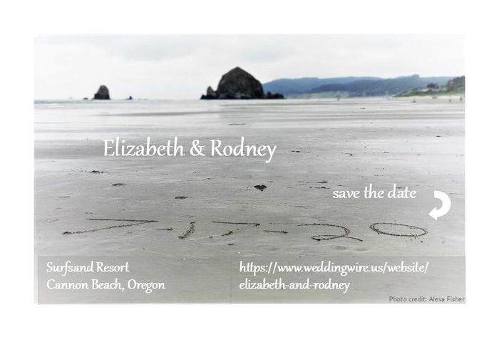 I made our save the date!