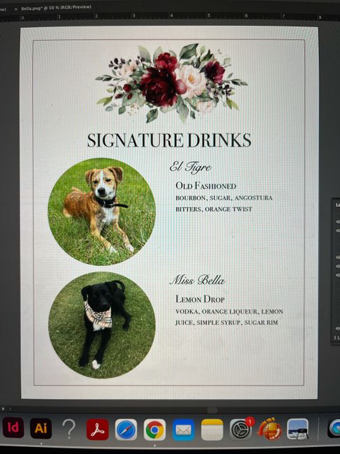 Creative cocktail name for our dog!!!!! 3