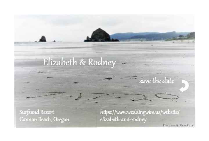 I made our save the date!