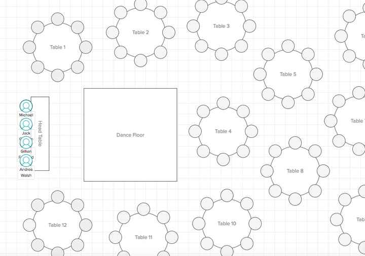 Wedding seating online arrangements