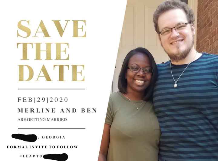 Which Save the Date? - 1