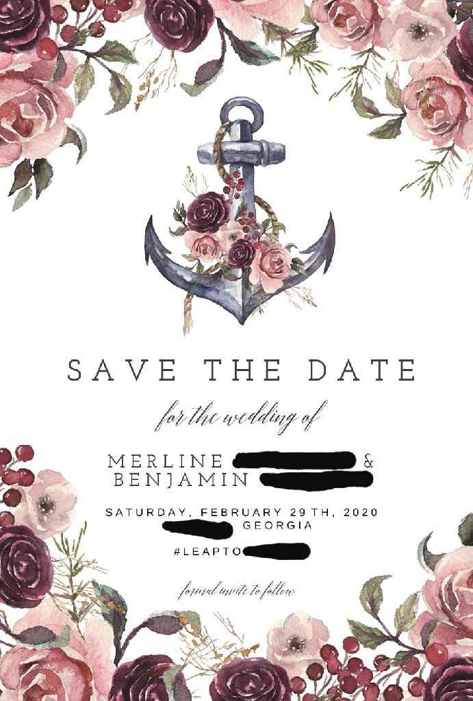 Which Save the Date? - 3