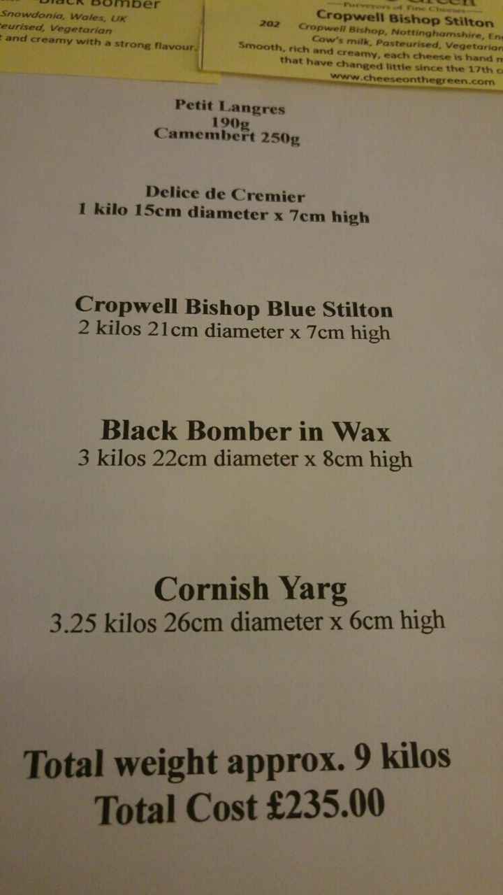 Cheese Wheel Wedding