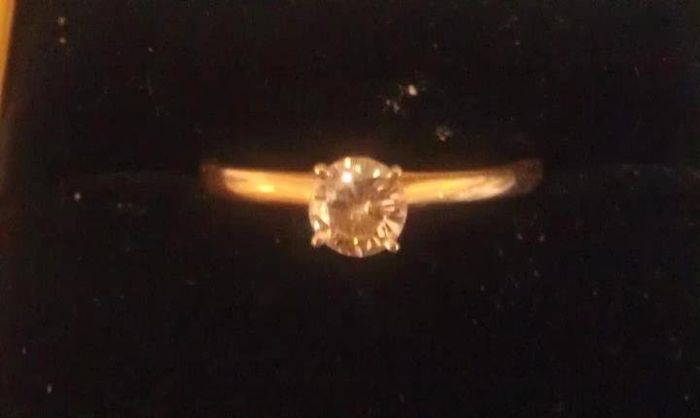 I'd love to see everyone's engagment rings.