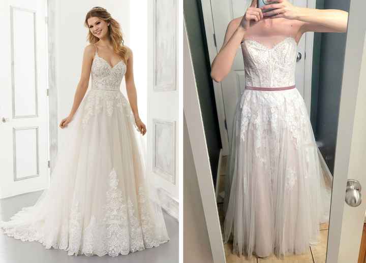 Inspiration Dress vs. Actual Dress - 1