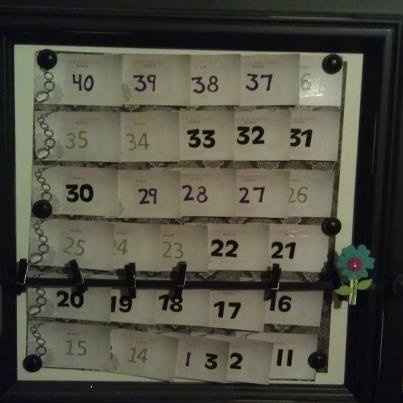 Countdown calendar DIY