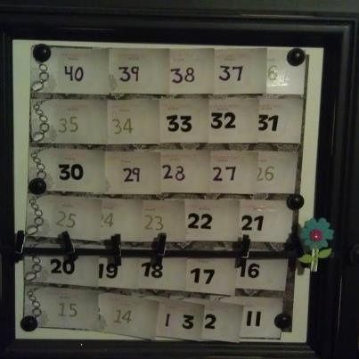Countdown calendar DIY