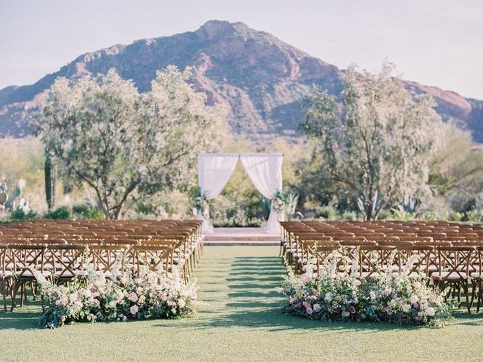 Which came first: booking your ceremony venue or your reception venue? 1