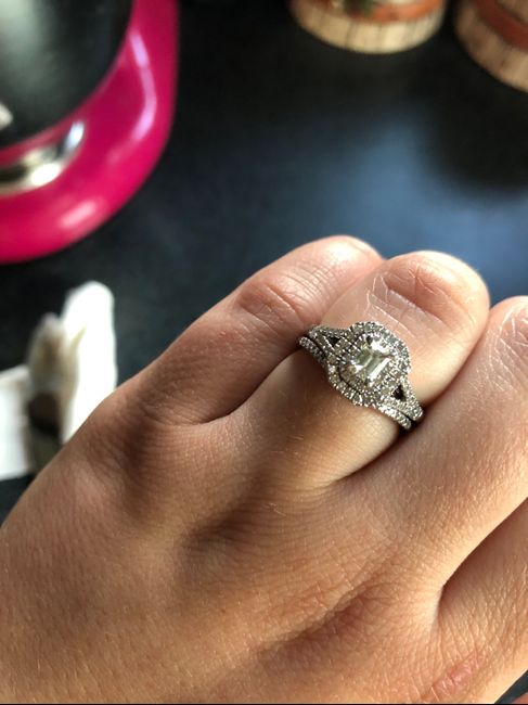 i got my wedding band! Show me your beautiful rings! 9