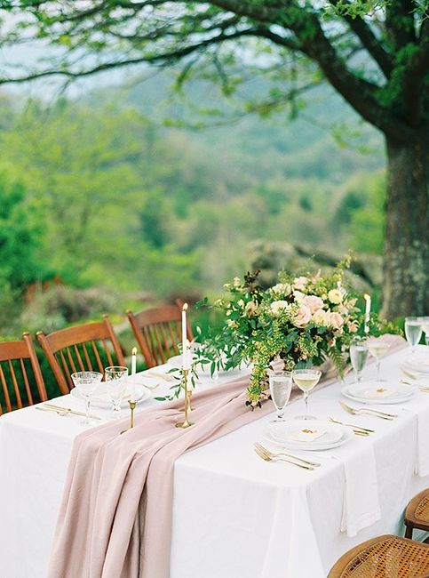 Cheesecloth on satin tablecloths?? - 3