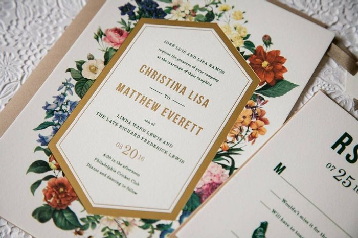 What goes on a wedding invitation? 1
